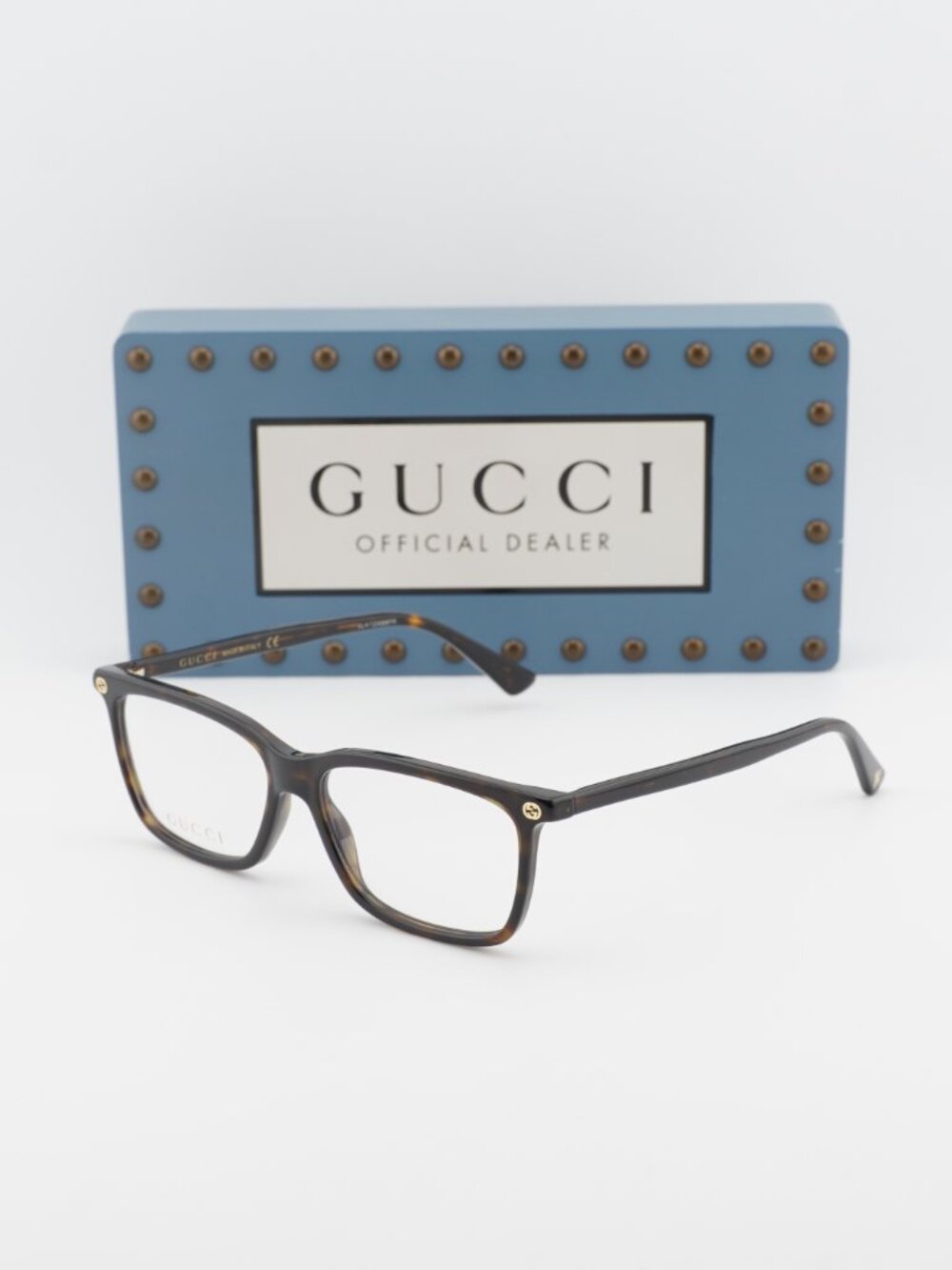 Gucci GG0094O 002 Rectangle Eyeglasses 52mm – Havana